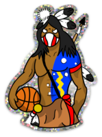 Warrior Glitter Sticker